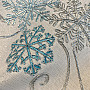 Vyšívaný vianočný obrus modro-strieborný
