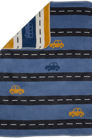 Detská bavlnená deka DF Cesty II. 100x75