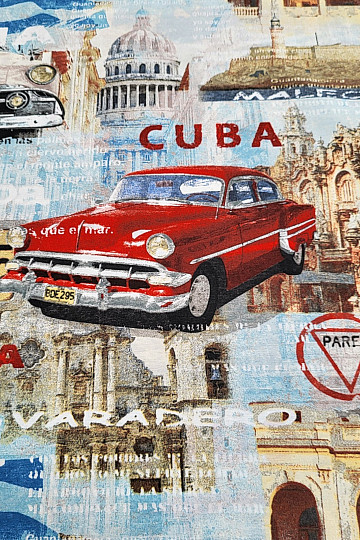 dekoračná látka CUBA retro dizajn