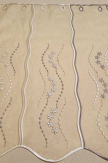 Záclona na vitrážku - vyšívaná HF1189