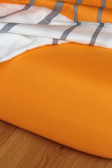 Jersey prestieradlo farba pomaranč