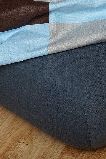 Jersey prestieradlo farba tmavo šedá
