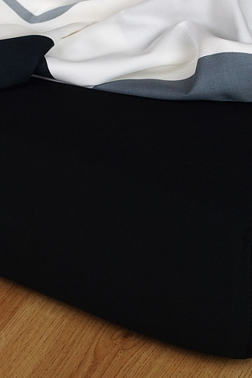 Jersey prestieradlo farba čierna