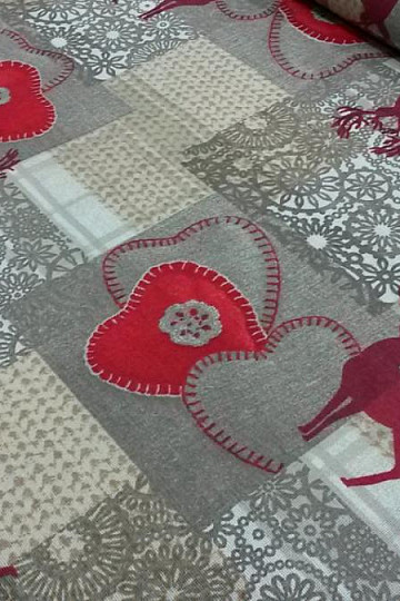 Vianočná dekoračná látka TRICOT