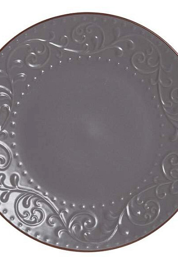 Tanier plytký GREY RELIEF 27.5x2cm sivý
