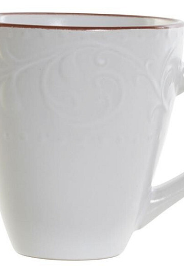 Hrnček WHITE RELIEF 325ml biely