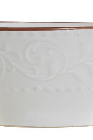 Miska WHITE RELIEF 14.7x7.7cm biela