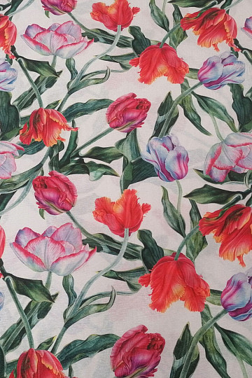 Dekoračná látka Strapaté tulipány
