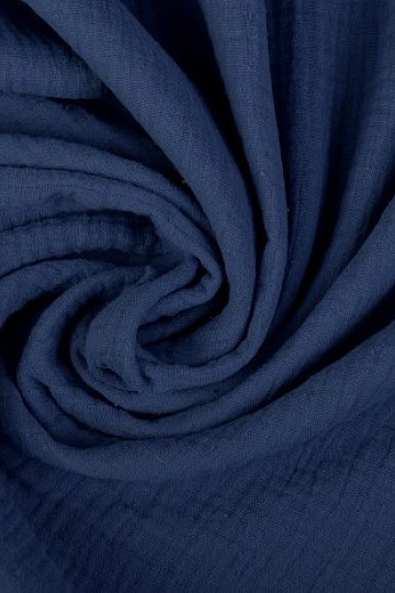 Bavlnená látka GÁZOVINA indigo