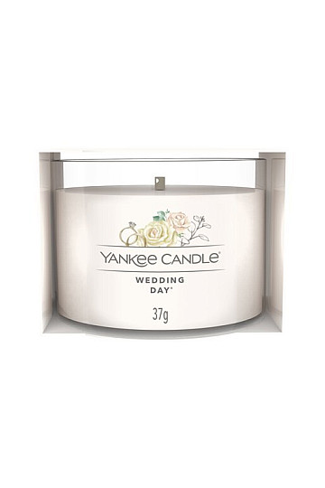 sviečka YANKEE CANDLE vôňa WEDDING DAY v skle