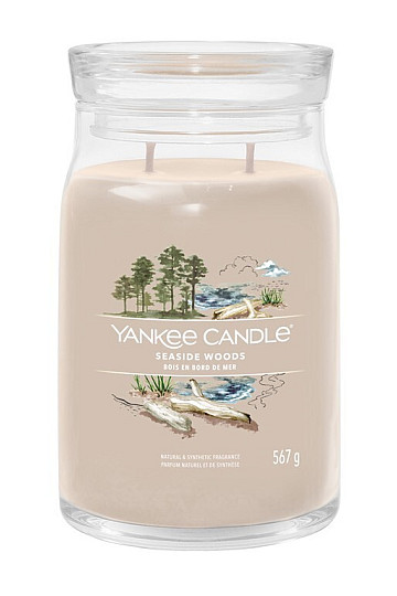 sviečka YANKEE CANDLE vôňa SEASIDE WOODS SKLO VEĽKÉ 2 knôty