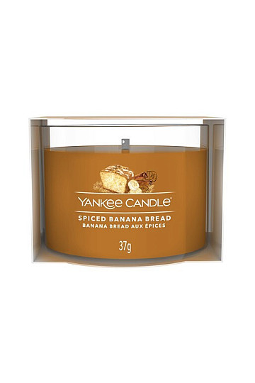 sviečka YANKEE CANDLE vôňa SPICED BANANA BREAD sklo 37g