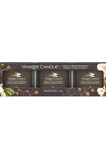 sviečka YANKEE CANDLE vôňa VANILLA BEAN ESPRESO SADA 3 kusov