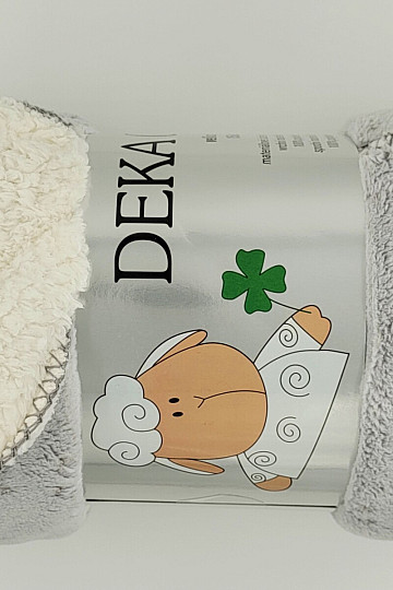 Detská deka Ovečka svetlo šedá