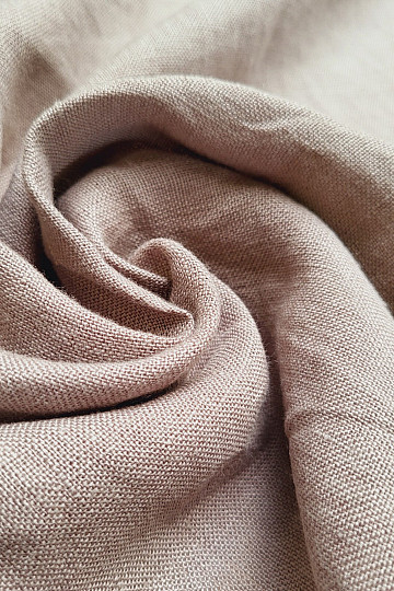 Ľaná látka TEINTURE BÉŽOVÁ