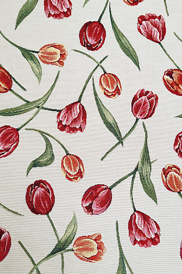 Gobelínová látka TULIPÁNY III veľký vzor