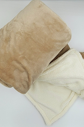 Deka Ovečka hladká BÉŽOVÁ svetlá