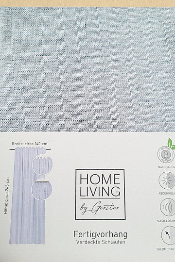 Luxusný hotový záves HOME LIVING sivomodrá