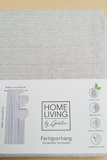 Luxusný hotový záves HOME LIVING béžovo sivá