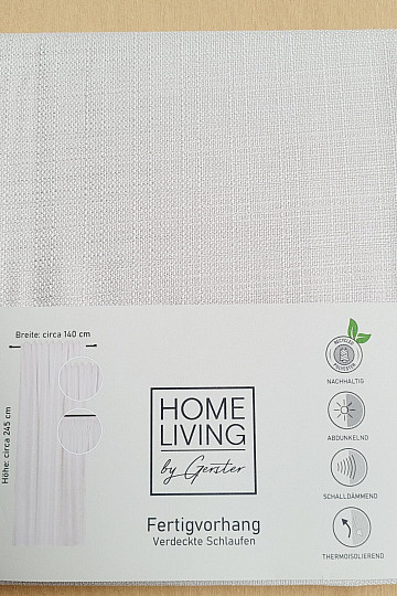 Luxusný hotový záves HOME LIVING smotanová