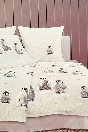 Luxusné flanelové obliečky IRISETTE PANDA 8645-80 TUČŇÁCI
