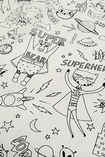 Látka na maľovanie SUPERHRDINOVÉ