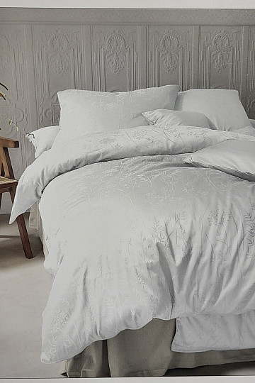 Luxusný bavlnený damask RIO BIELÝ