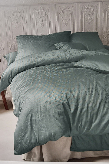 Luxusný bavlnený damask RIO ZELENÝ