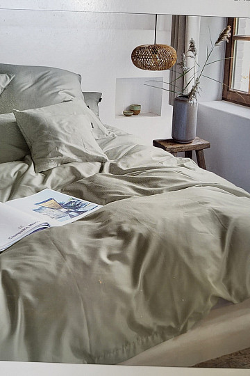 IRISETTE luxusný bavlnený satén PARIS 8000-32 ŠALVIA