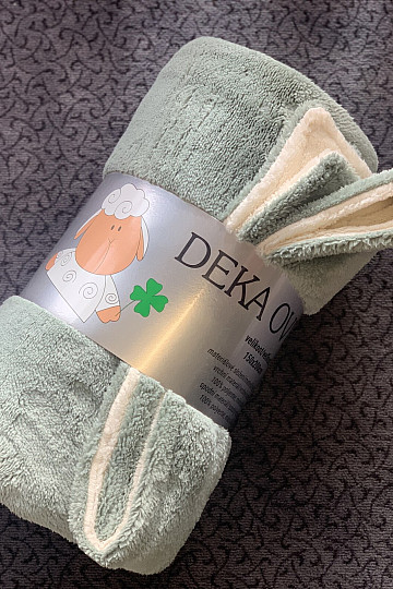 Deka ovečka-ovečka ŠALVIOVÁ ZELENÁ
