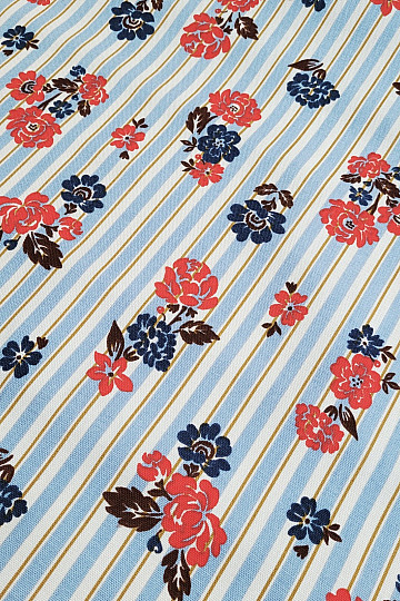 Bavlnená látka MODRÝ PRUH RIMCHA