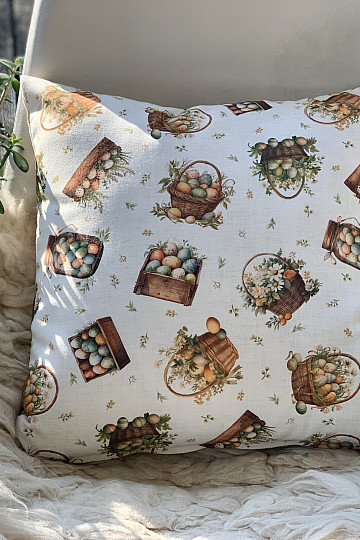 Dekoračná obliečka na vankúš FAREBNÉ VAJÍČKA