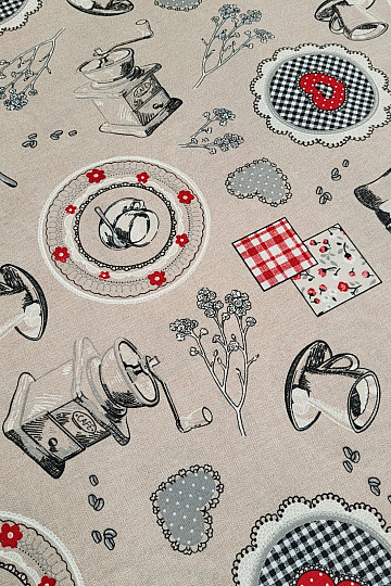 Dekoračná látka VÔNE KÁVY