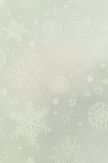 Dekoračná jednofarebná látka VLOČKY MIX SMOTANOVÉ