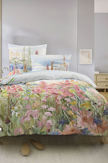 IRISETTE luxusný bavlnený satén WAVE 8689-90 Náprstníky