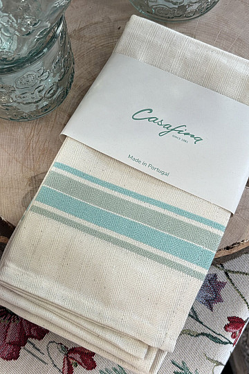 Utierky FRENCH STRIPES AQUA 70x50 2ks