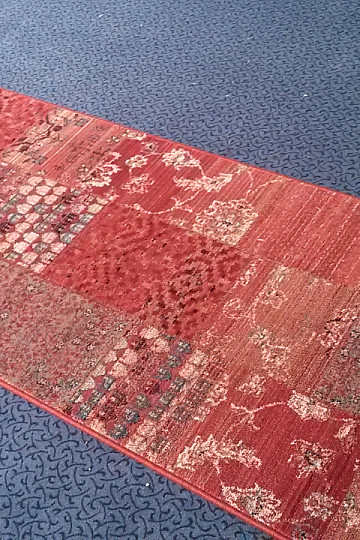 Luxusné vlnený behúň ROYAL PATCHWORK red