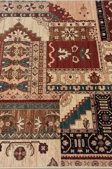 Luxusné vlnené koberce ROYAL PATCHWORK multi cream