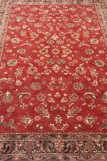 Luxusné vlnené koberce ROYAL celoplošný kvet red