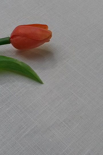 Ľanová tkanina biela