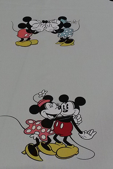 Detská dekoračná látka LOVE MINNIE