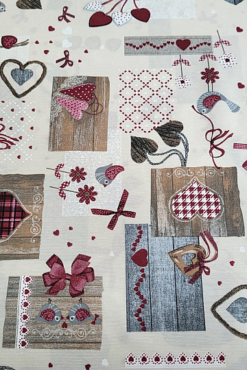 Dekoračná látka TM PATCHWORK bordó