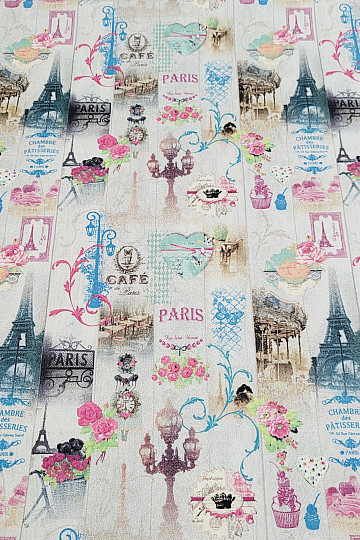 Dekoračná látka PARIS digitálná potlač 3D