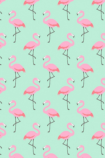 Bavlnená látka FLAMINGO tyrkys