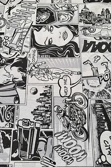 Dekoračná látka KOMIKS SPACE