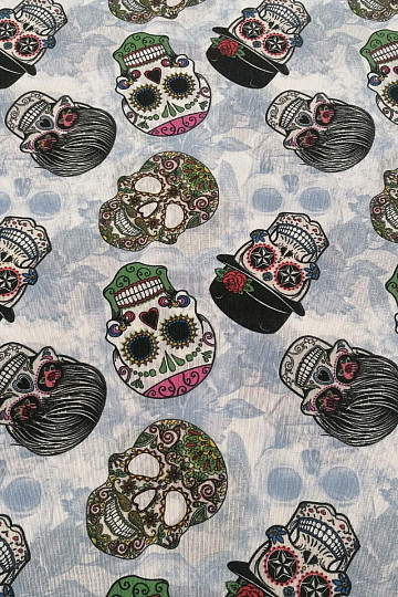 dekoračná látka SKULL voodoo