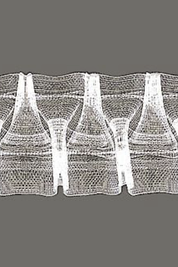 Riasiaca stuha na záclonu CIKCAK 5 cm, 1:3