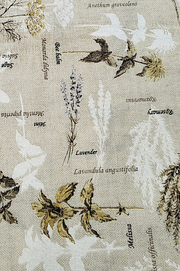 Dekoračná látka BOTANICO hnedá