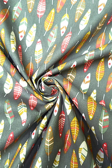 Bavlnená látka RETRO PERIE