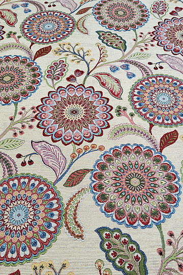 Gobelínová látka KVETY MANDALA ARCADIA
